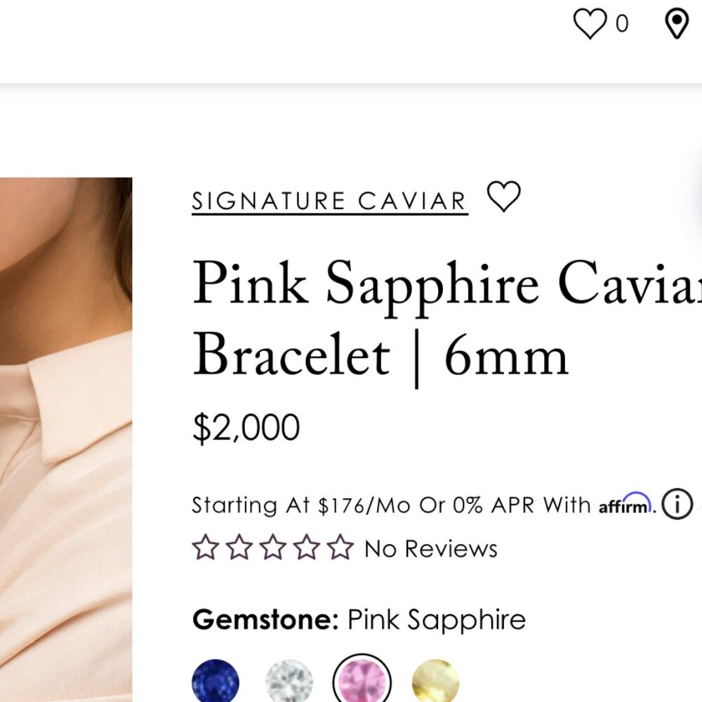 Signature Caviar Pink Sapphire Caviar Bracelet from Lagos | 6mm Sz7/7.5/8 - Picture 13 of 13